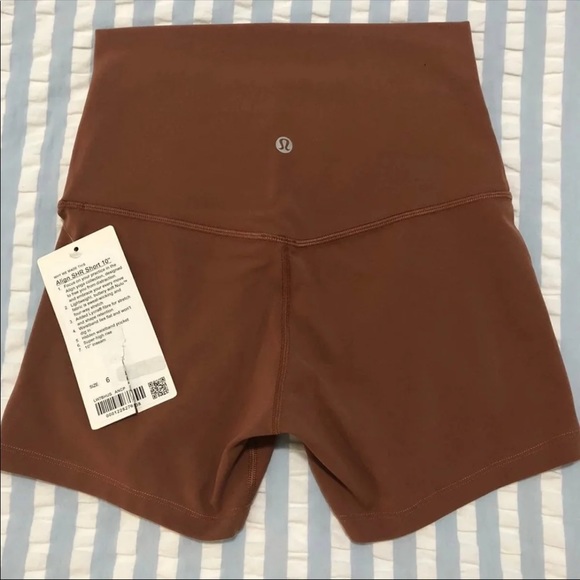 Lululemon 4” SHR Align Shorts Ancient Copper sz 6 - Picture 2 of 5
